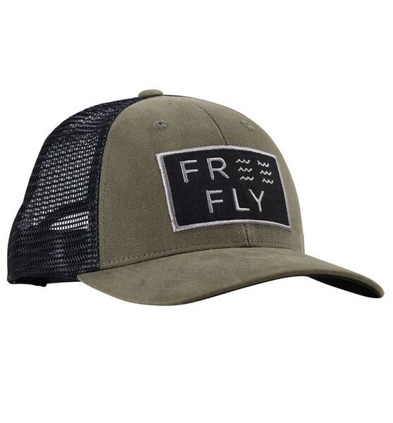 Free Fly Apparel Wave Snapback Hat in Fatigue
